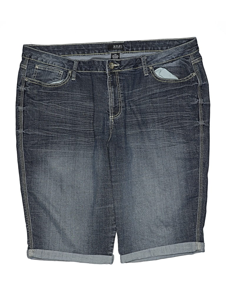 Pre-owned A.n.a. A New Approach Denim Shorts In Blue