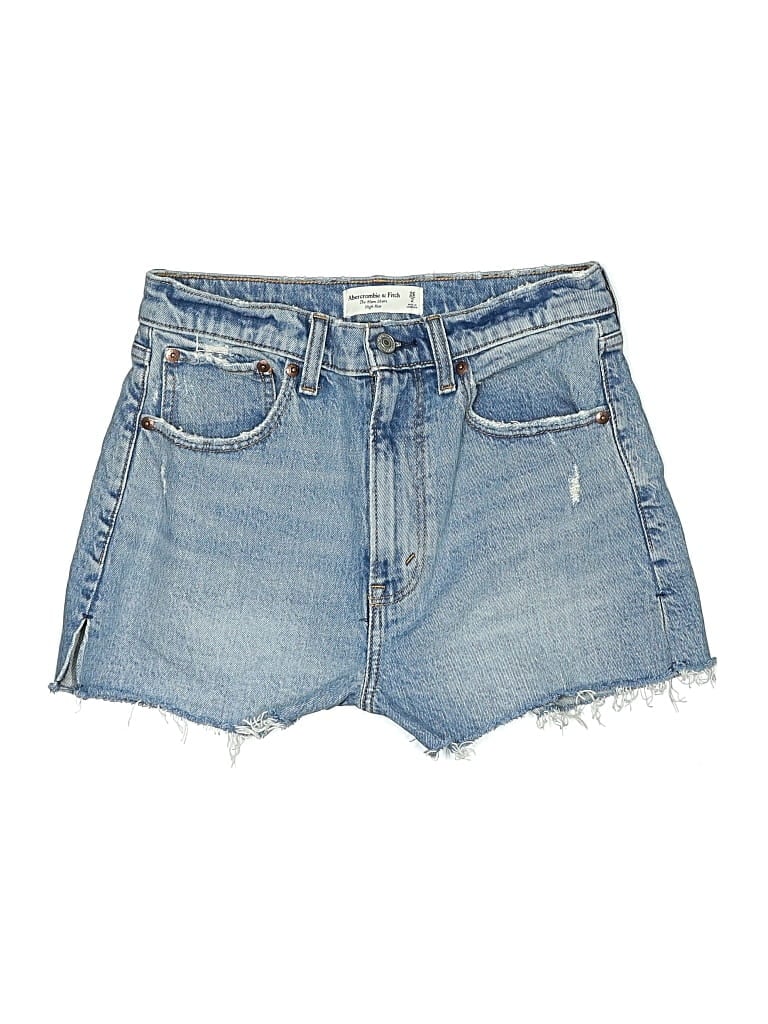 Pre-owned Abercrombie & Fitch Denim Shorts In Blue