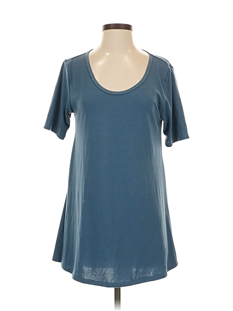 Pre-owned Lularoe Short Sleeve T-shirt In Blue
