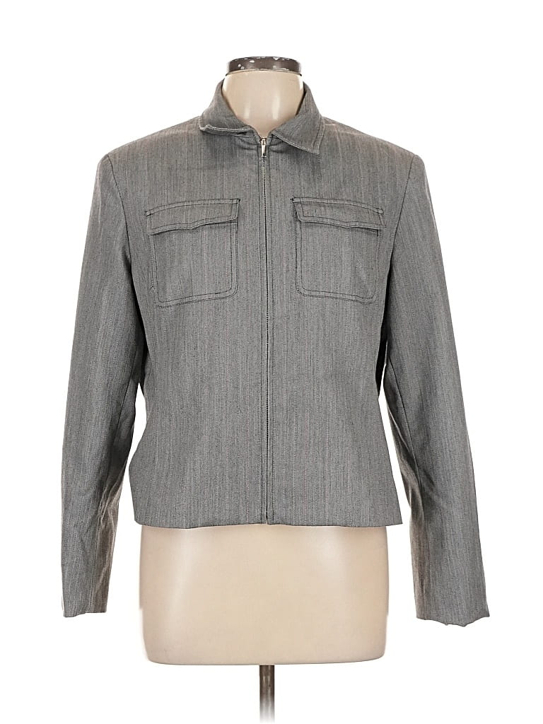 Pre-owned Evan Picone Jacket In Gray