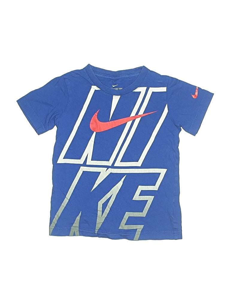 Pre-owned Nike Kids' Short Sleeve T-shirt In Blue