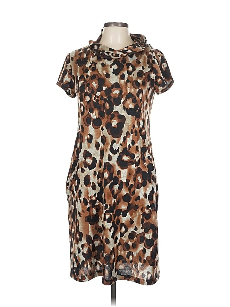 Pre-owned Ab Studio Casual Dress In Brown