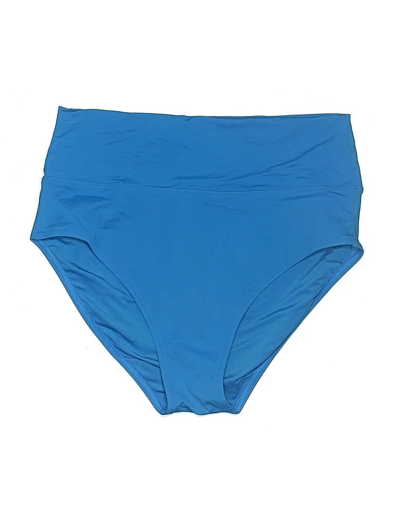 Pre-owned Lands' End Swimsuit Bottoms In Blue