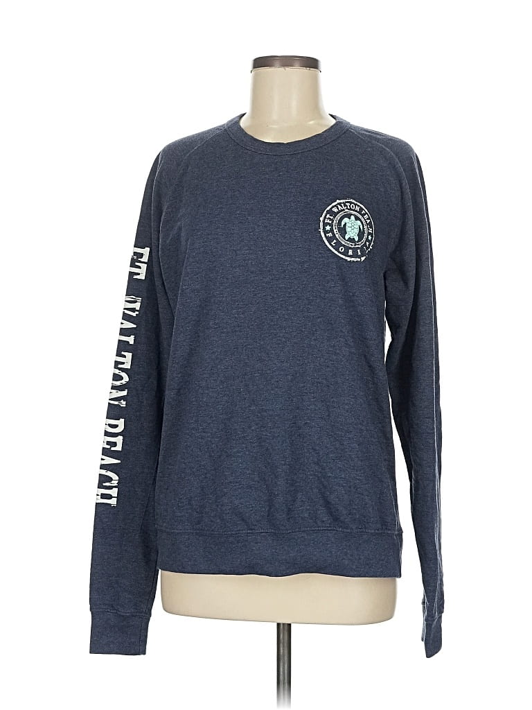 Pre-owned Assorted Brands Sweatshirt In Blue