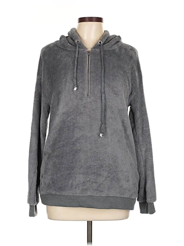 Pre-owned Assorted Brands Pullover Hoodie In Blue