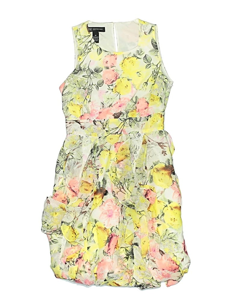 Pre-owned Inc International Concepts Cocktail Dress In Yellow