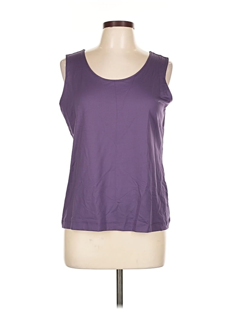 Pre-owned Chico's Sleeveless T-shirt In Purple