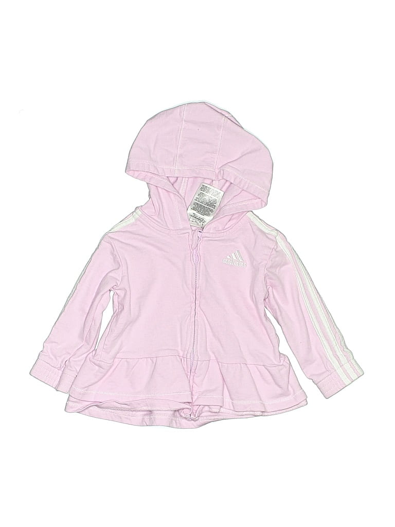 Pre-owned Adidas Originals Babies' Zip Up Hoodie In Pink