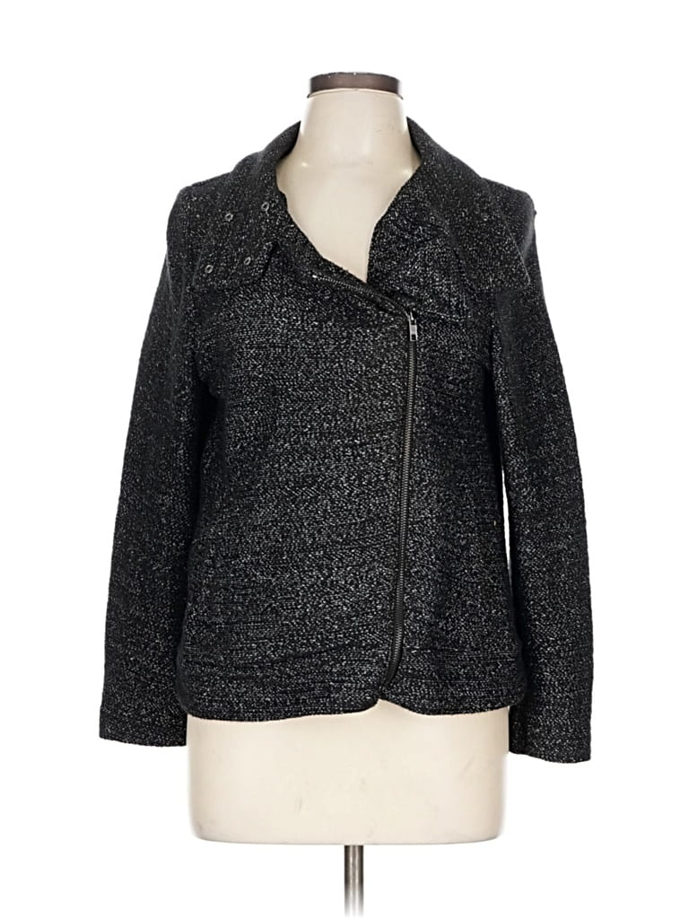 Pre-owned Ann Taylor Loft Jacket In Gray