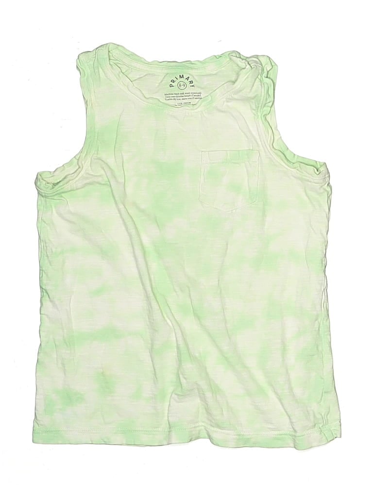 Pre-owned Primary Clothing Kids' Sleeveless T-shirt In Green