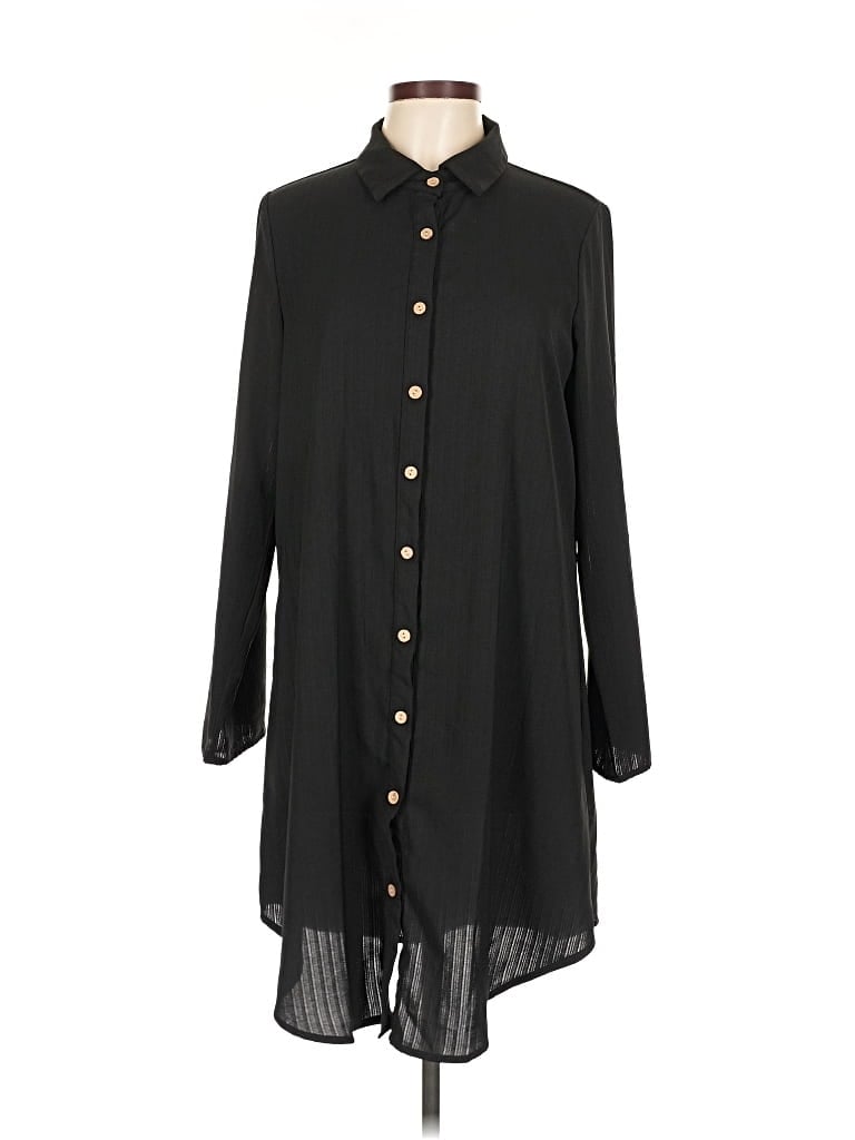 Pre-owned Shein Casual Dress In Black