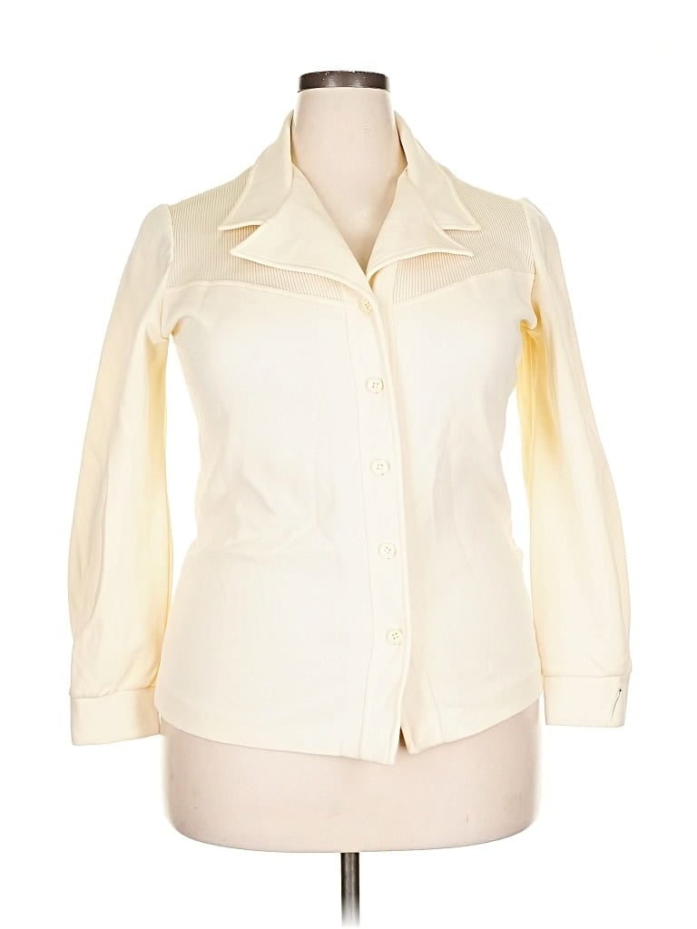 Pre-owned Assorted Brands 3/4 Sleeve Blouse In White