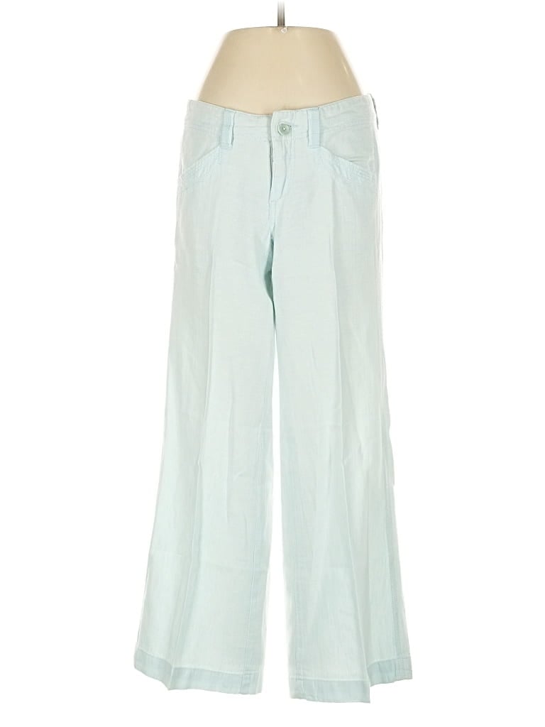 Pre-owned Pilcro And The Letterpress Linen Pants In Blue