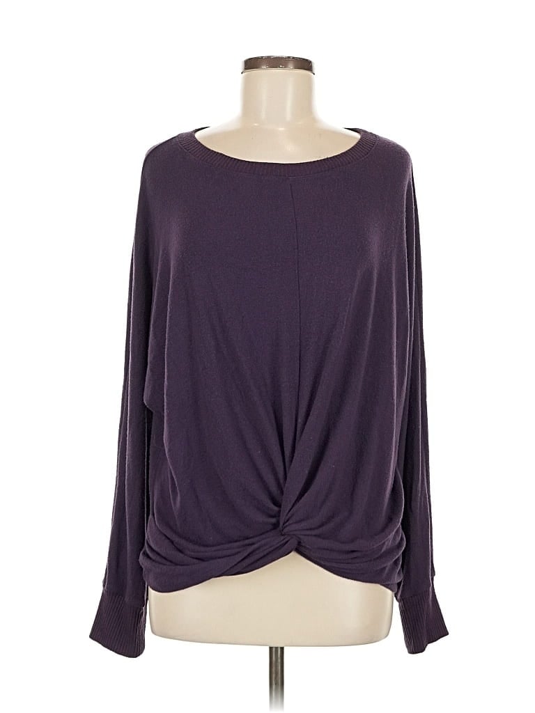 Pre-owned Michael Stars Pullover Sweater In Purple