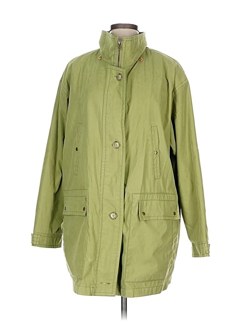 Pre-owned Gallery Raincoat In Green
