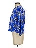 Zara Blue 3/4 Sleeve Blouse Size XS - photo 5