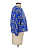 Zara Blue 3/4 Sleeve Blouse Size XS - photo 4