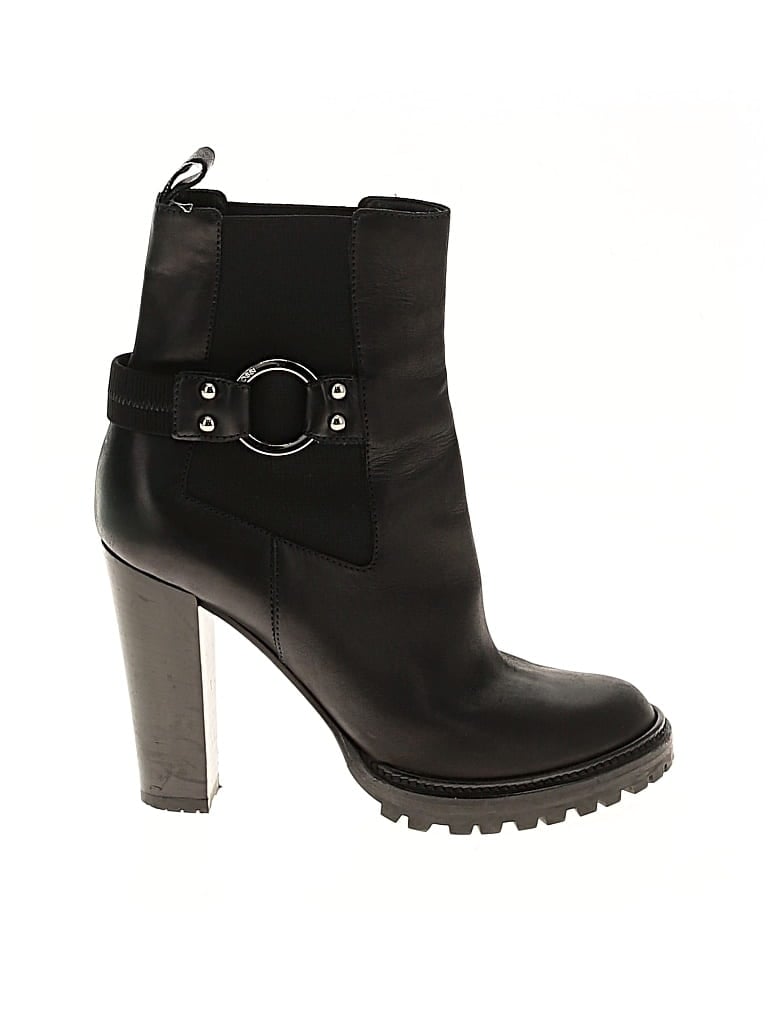 Pre-owned Sergio Rossi Ankle Boots In Black