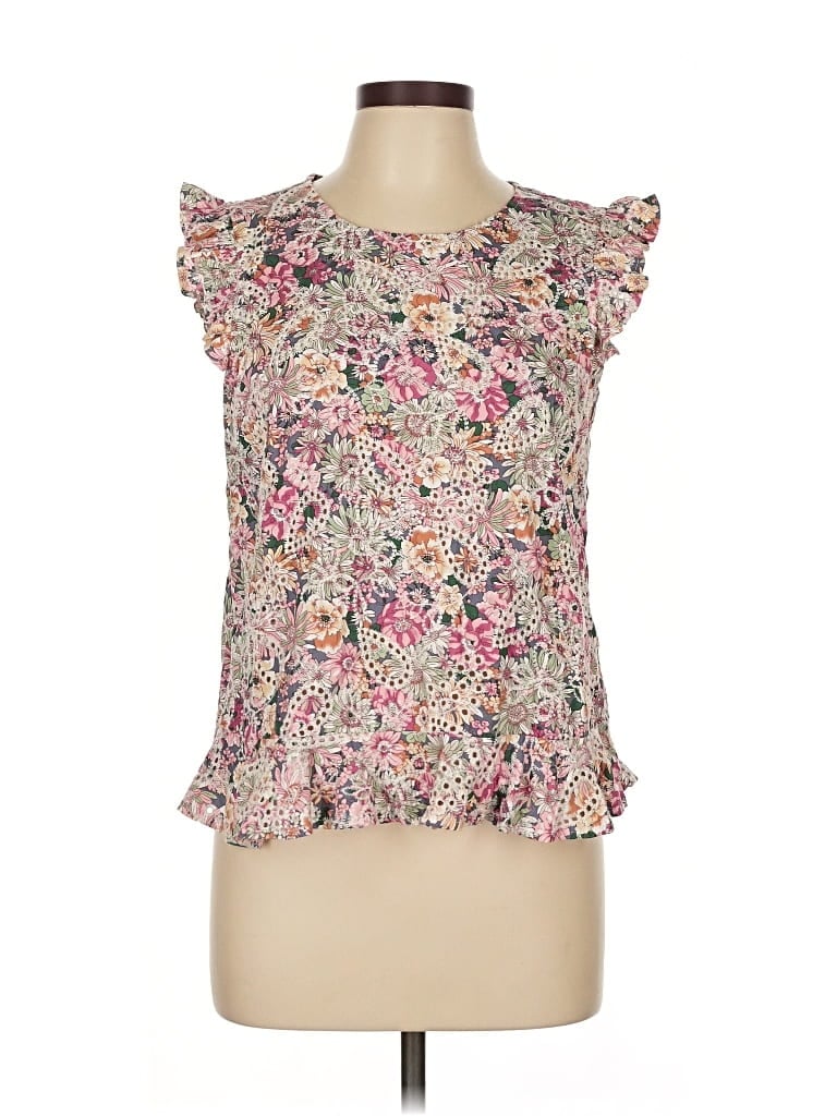 Pre-owned Solitaire Sleeveless Blouse In Pink