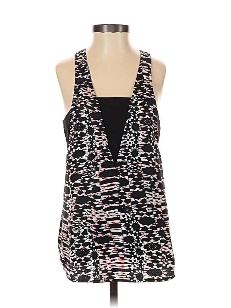 COOPER & ELLA Pre-owned Tank Top Black Halter Neckline Tops