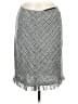 Apostrophe 100% Polyester Tweed Silver Casual Skirt Size 8 (petite) - photo 1