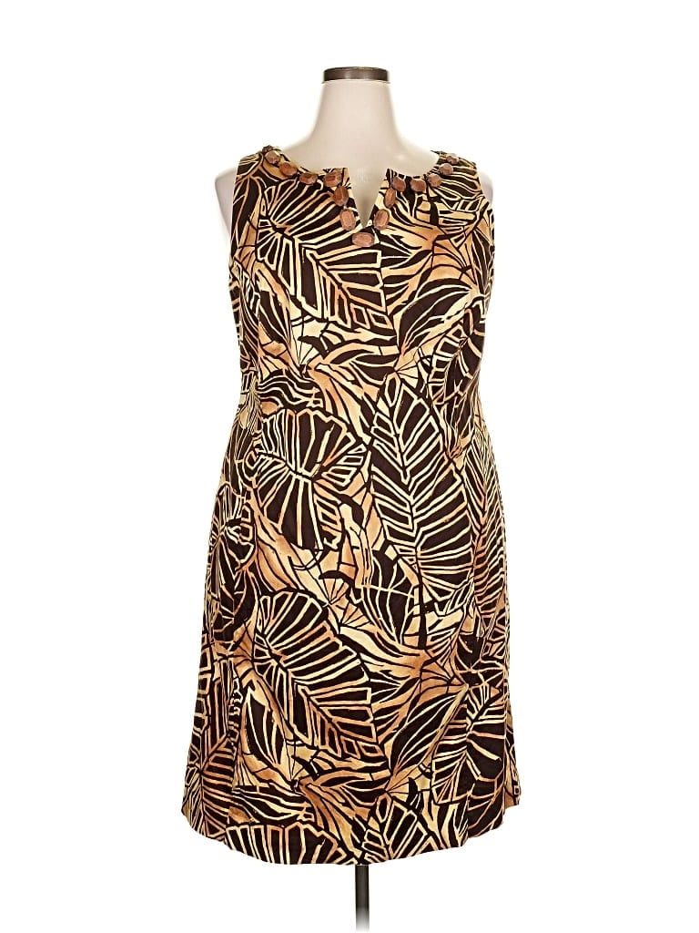 Pre-owned Jones New York Signature Cocktail Dress In Brown