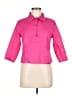 Guy Laroche Pink 3/4 Sleeve Button-Down Shirt Size EU (FR) 38 / US 6 - photo 1