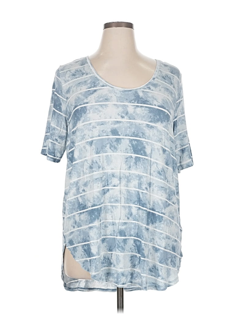 Pre-owned 24/7 Maurices Short Sleeve T-shirt In Blue