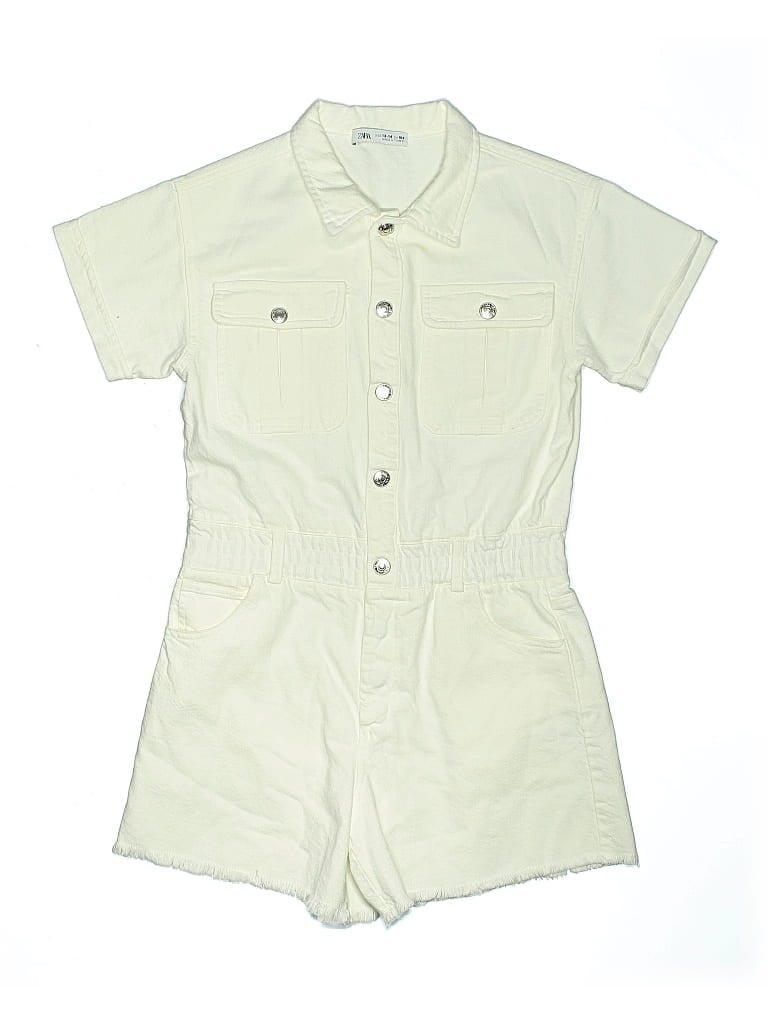 Pre-owned Zara Kids' Romper In White