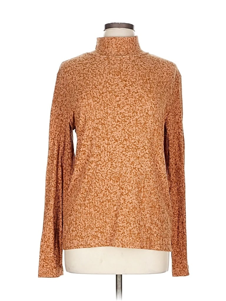 Pre-owned Lularoe Long Sleeve Turtleneck In Brown