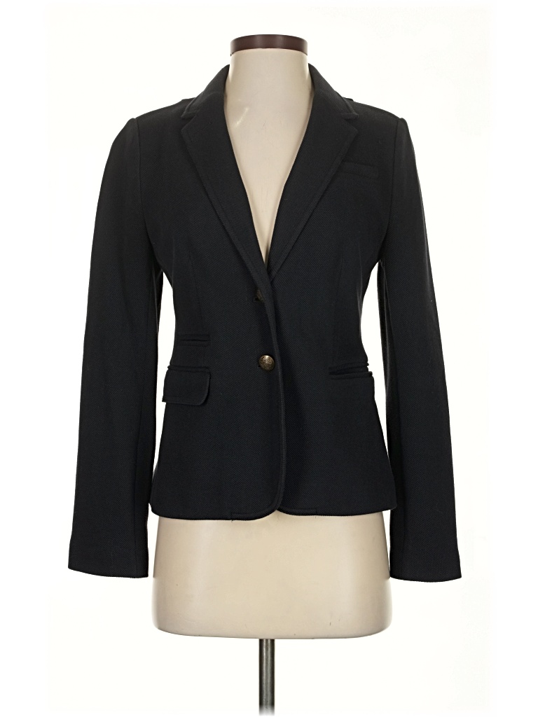 Pre-owned Banana Republic Factory Store Blazer Jacket In Black