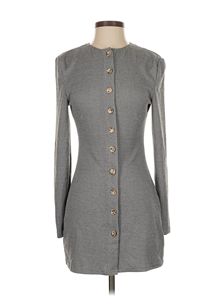 Pre-owned Missguided Casual Dress In Gray