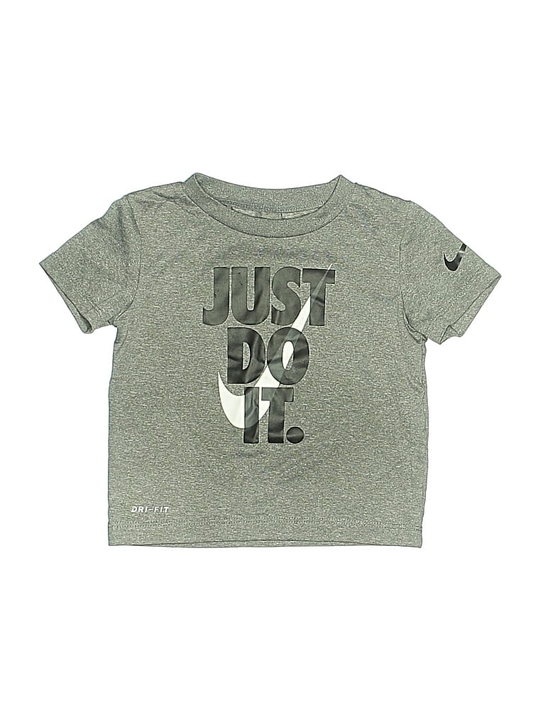 Pre-owned Nike Kids' Short Sleeve T-shirt In Gray