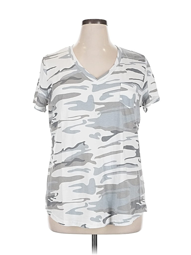 Pre-owned Natural Reflections Short Sleeve T-shirt In Silver