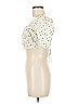 Zara Yellow Short Sleeve Blouse Size M - photo 5