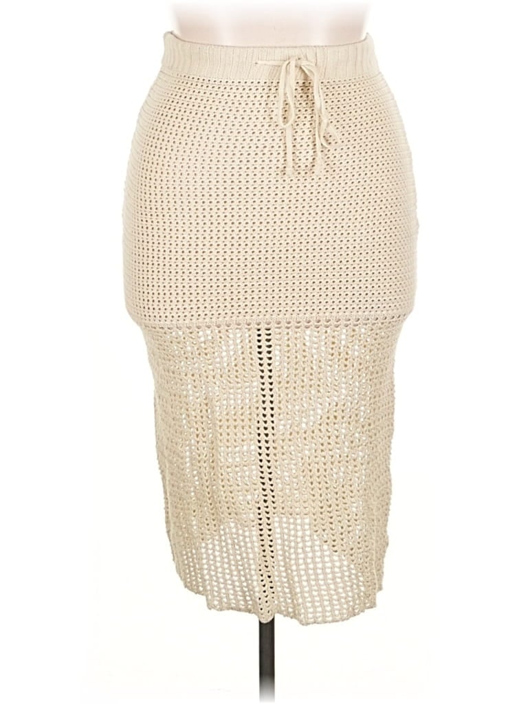 Pre-owned Isalis Casual Skirt In White