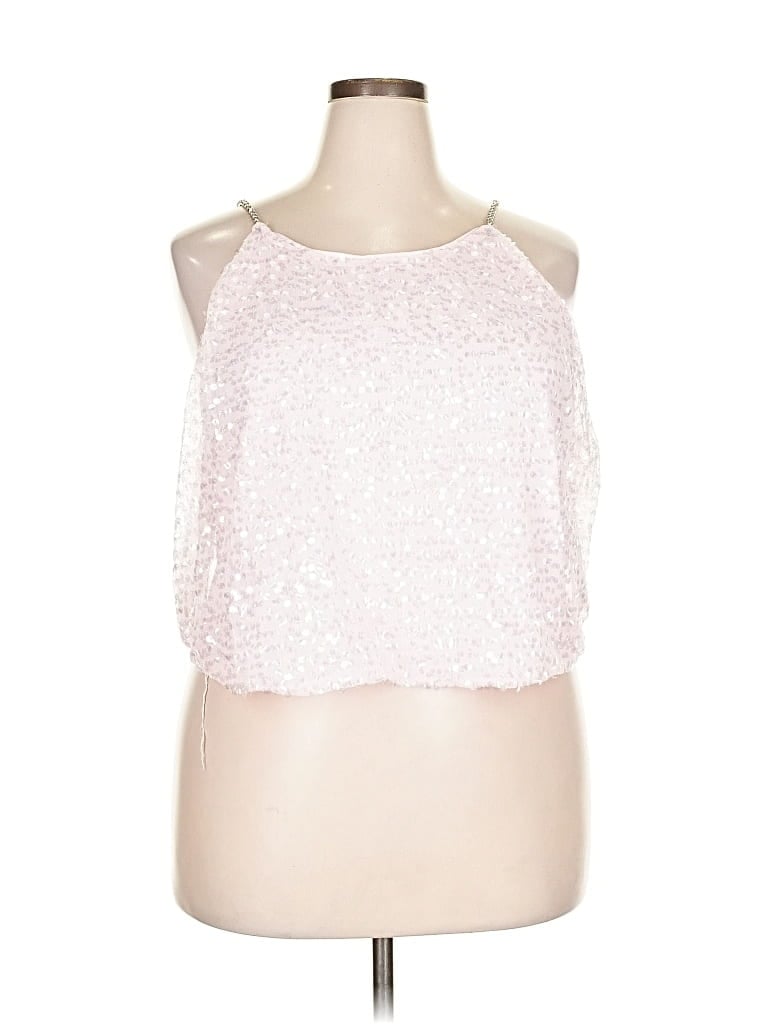 Pre-owned Eloquii Sleeveless Blouse In Pink
