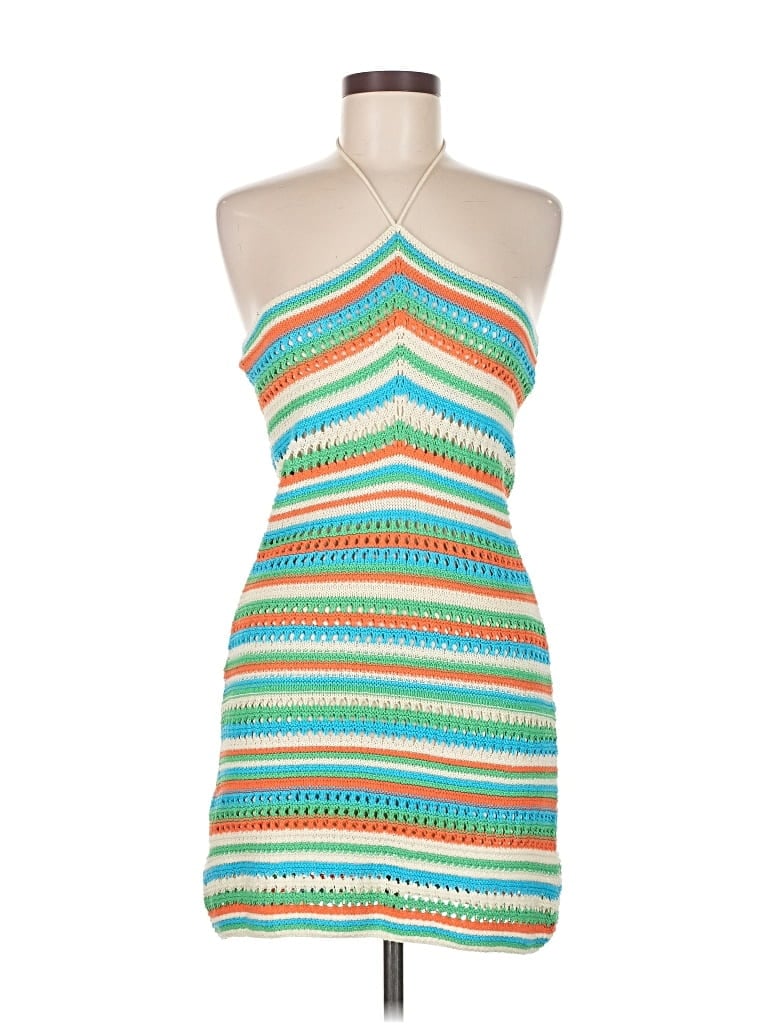 Pre-owned Mng Cocktail Dress In Blue