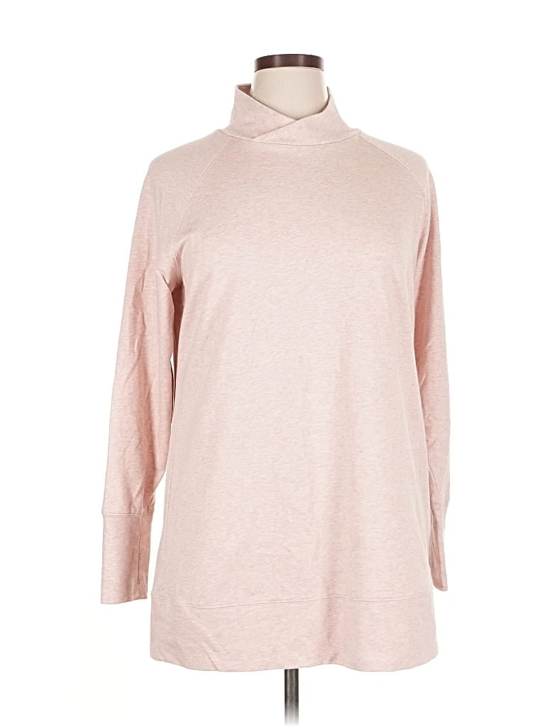 Pre-owned Cj Banks Long Sleeve Turtleneck In Pink