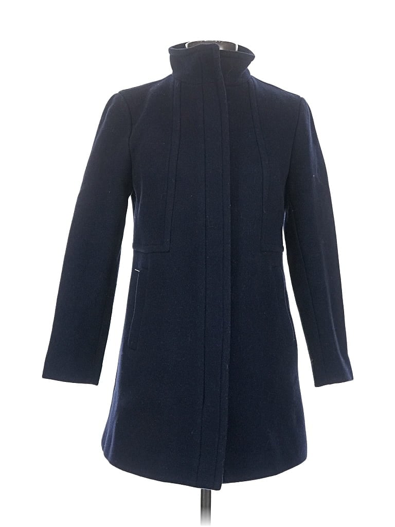 Pre-owned Talbots Wool Coat In Blue