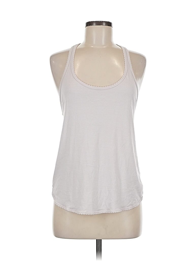 Pre-owned Lululemon Athletica Tank Top White Halter Neckline Tops
