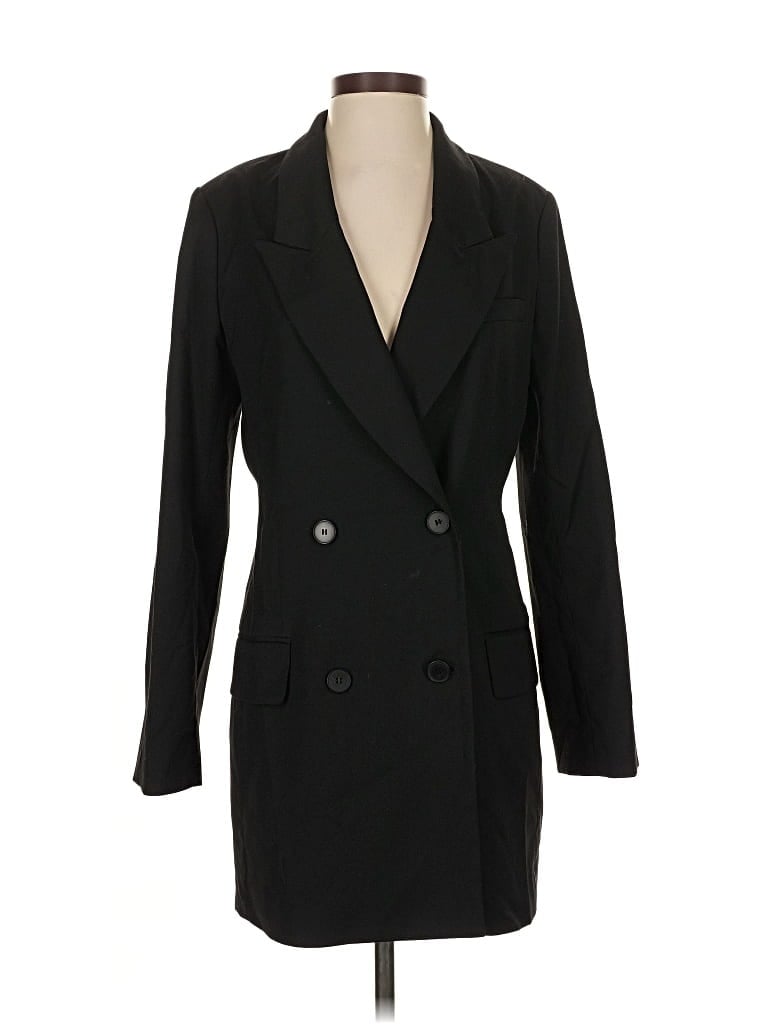 Pre-owned H&m Coat In Black
