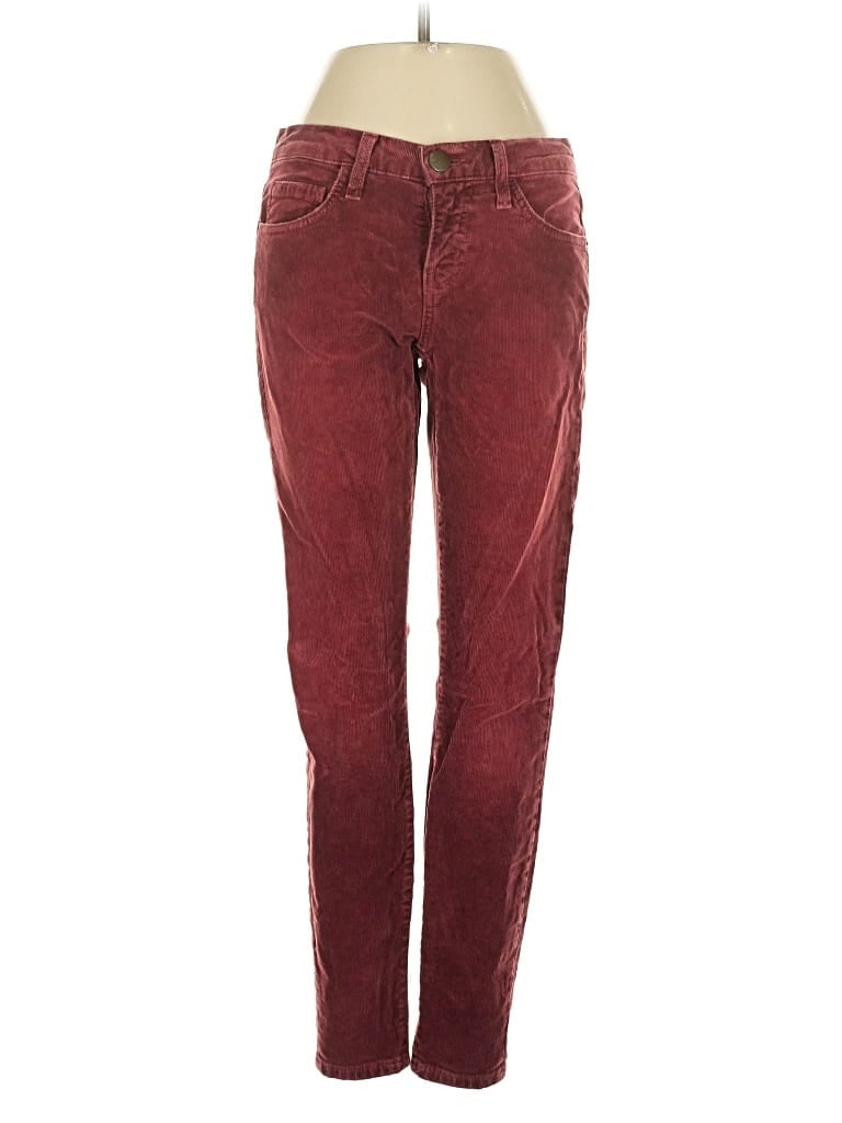 Pre-owned Current Elliott Casual Pants In Burgundy