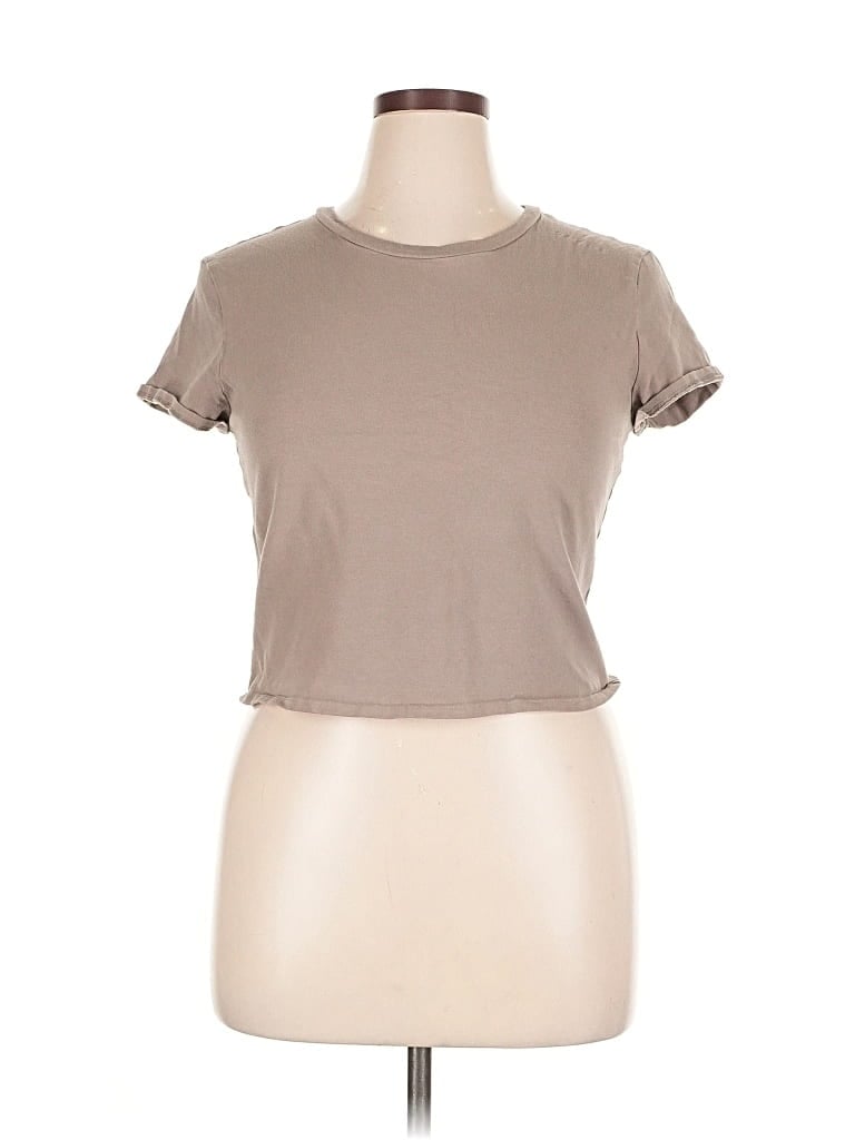 Pre-owned Abercrombie & Fitch Short Sleeve T-shirt In Brown