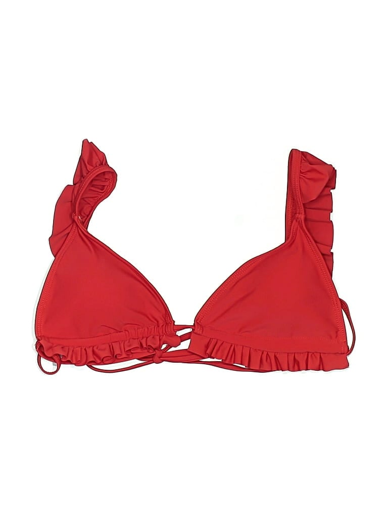 Pre-owned Unbranded Swimsuit Top Red Swimwear