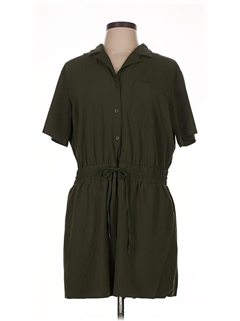 Pre-owned Athleta Romper In Green