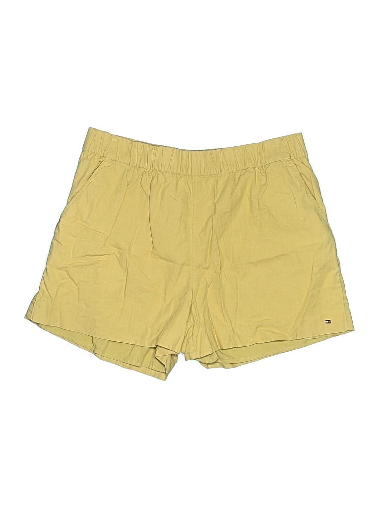 Pre-owned Tommy Hilfiger Khaki Shorts In Yellow