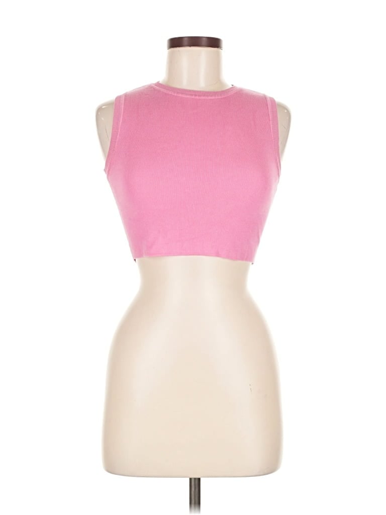 Pre-owned Zara Sweater Vest In Pink