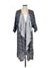 Lularoe 100% Rayon Blue Kimono Size L - photo 1