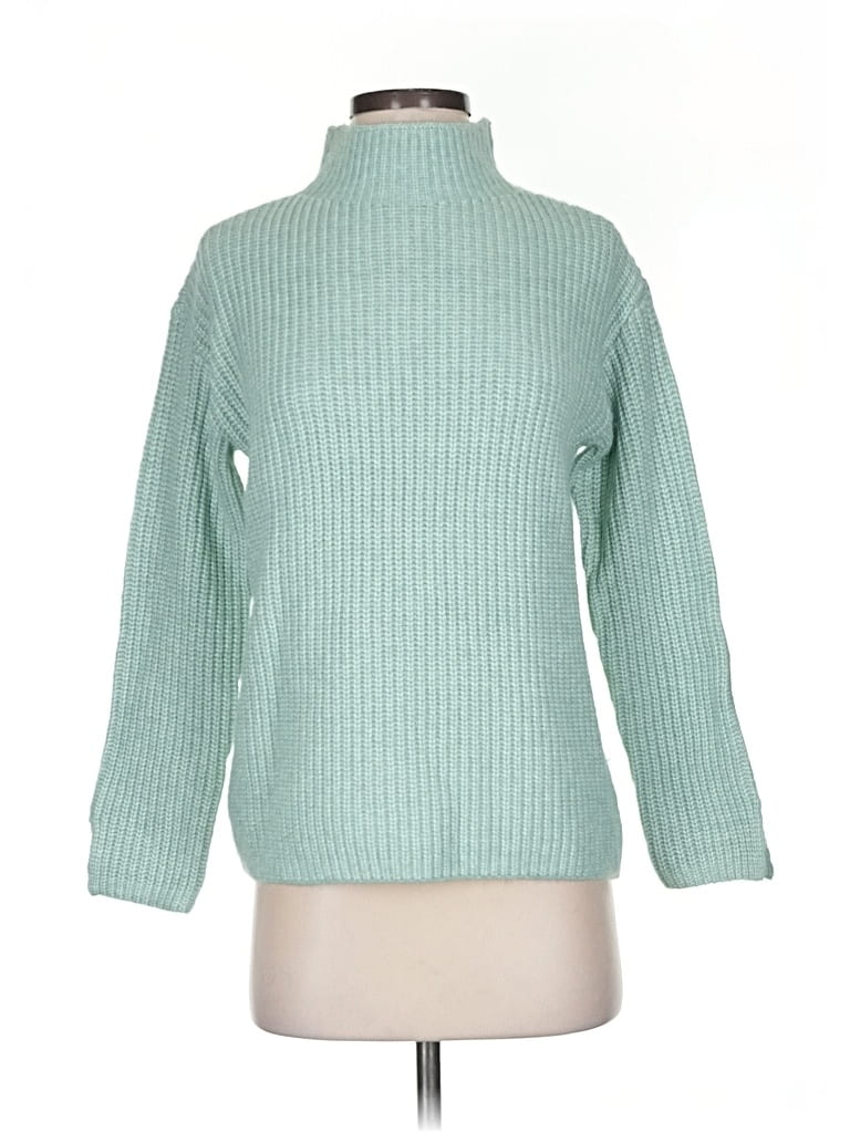 Ann Taylor Loft Turtleneck Sweater In Blue